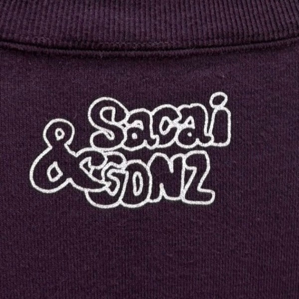 sacai×MARK GONZALES フロントロゴプリント クルーネック スウェット24