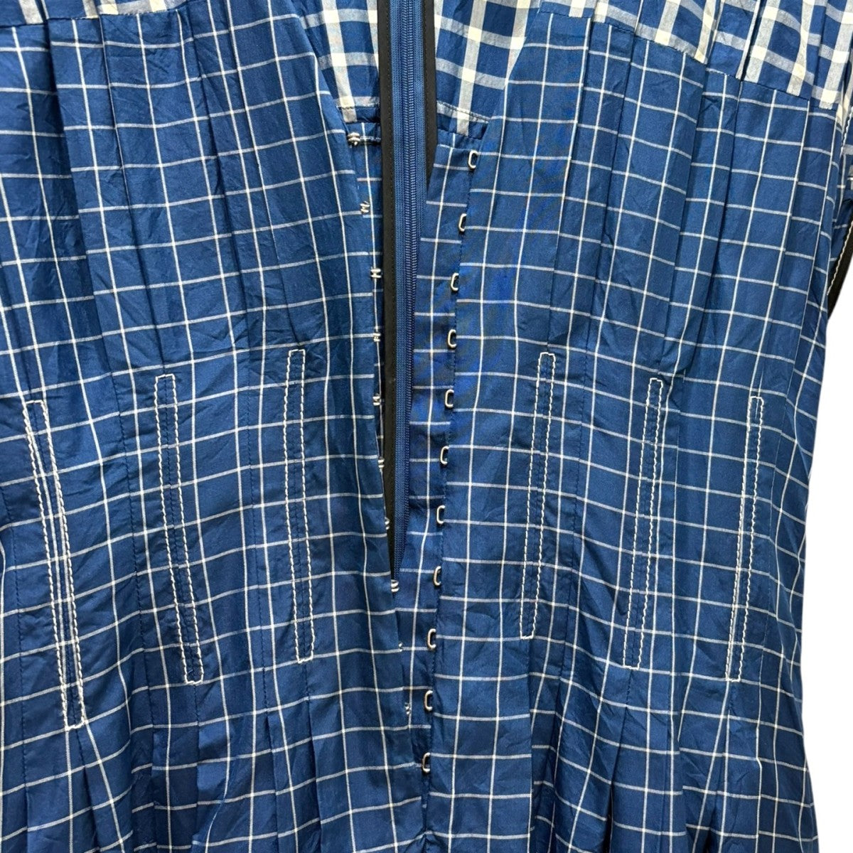 シルクチェックワンピース　PICNIC PLAID SILK CLAIRE MCCARDELL DRESS