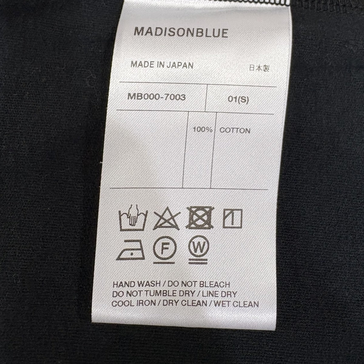 ノースリーブＴ　CREW NECK SLEEVELESS TEE MB000-7003