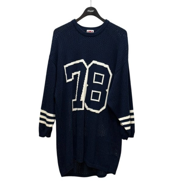 athletic wear MASON MESH KNIT　ナンバリングメッシュニット