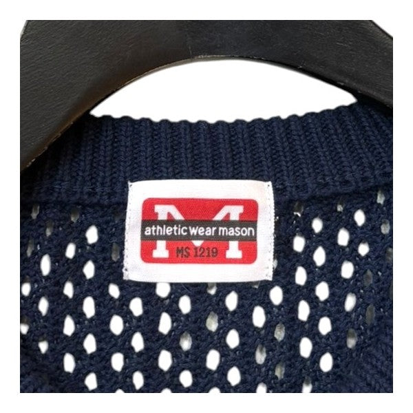 athletic wear MASON MESH KNIT　ナンバリングメッシュニット