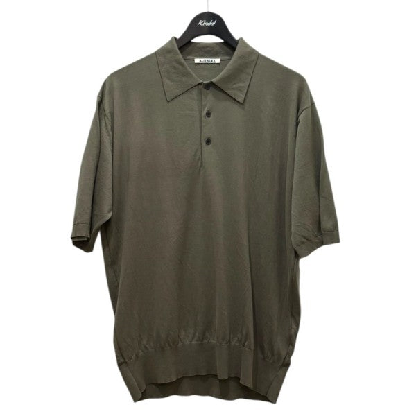 2026SS  GIZA HIGH GAUGE KNIT POLO ポロシャツ A26SP03KA