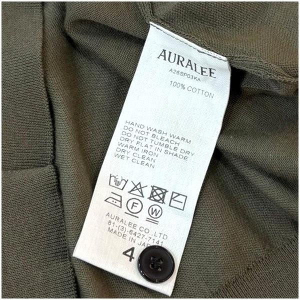 2026SS  GIZA HIGH GAUGE KNIT POLO ポロシャツ A26SP03KA