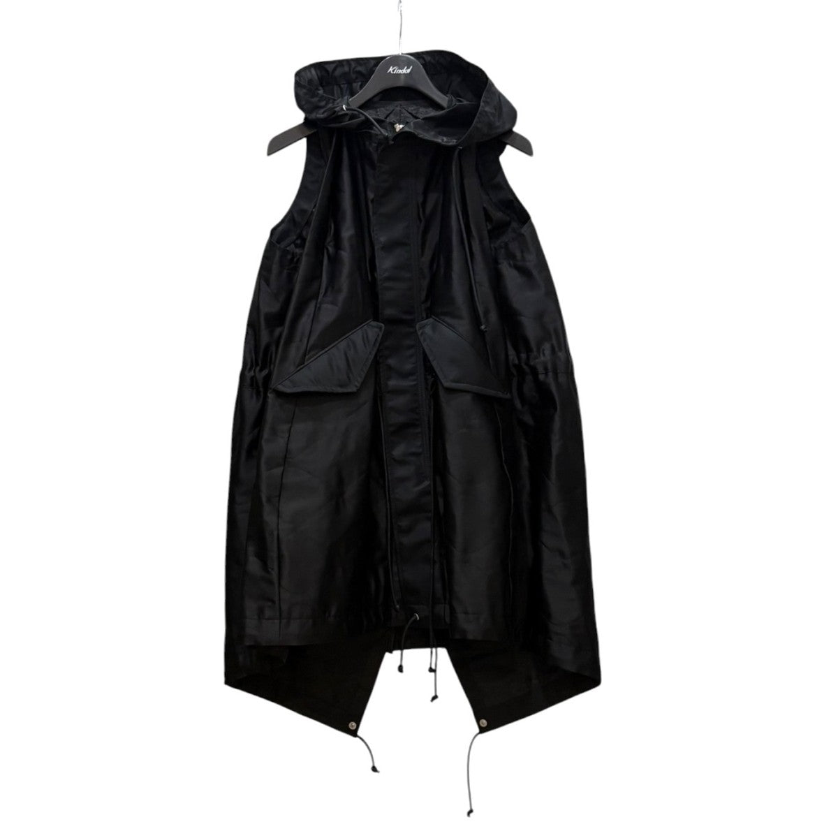 sacai 2026SS Quilted Satin Hooded Vest 26-08306
