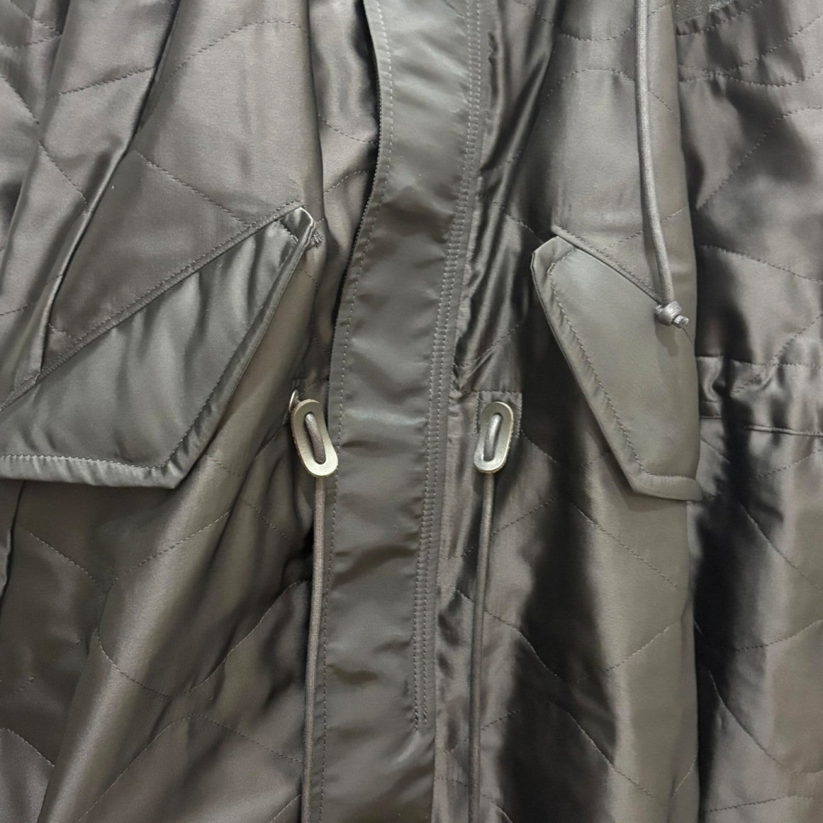 2026SS  Quilted Satin Hooded Vest 26-08306