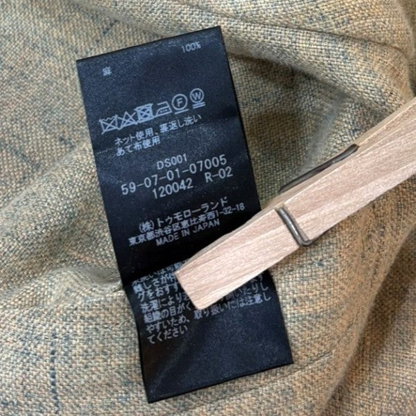 CABaN メランジリネン ダブルブレストジャケット59-07-01-07005 古着・中古-6枚目のアイテム画像