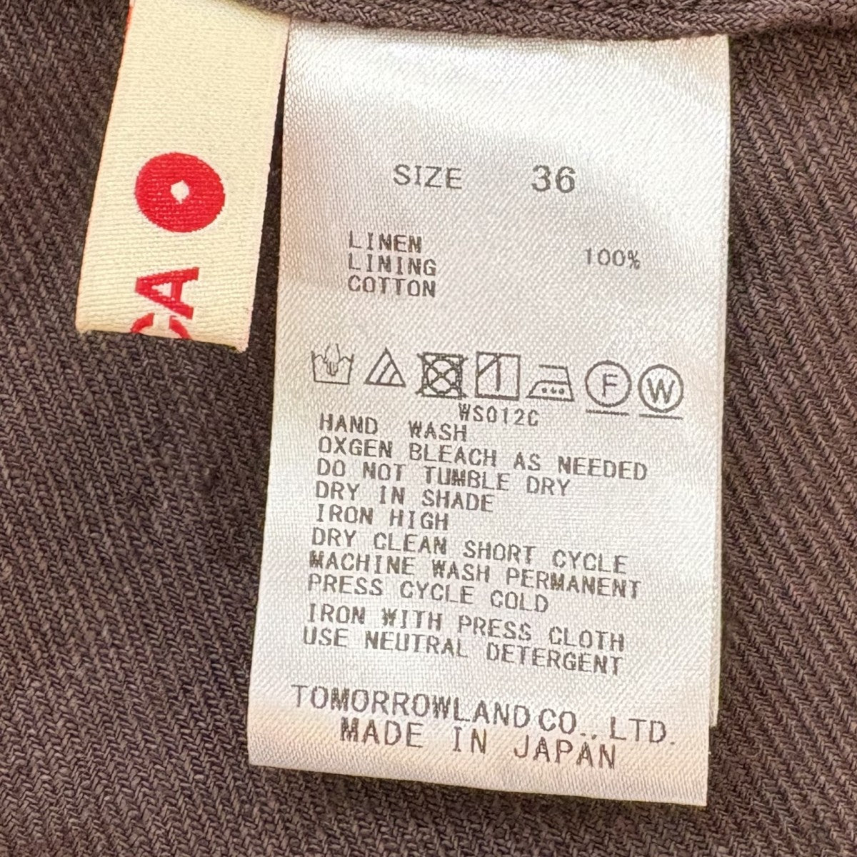 BACCA リネンツイル バッククロスタンクトップ35-01-52-01405 古着・中古-6枚目のアイテム画像