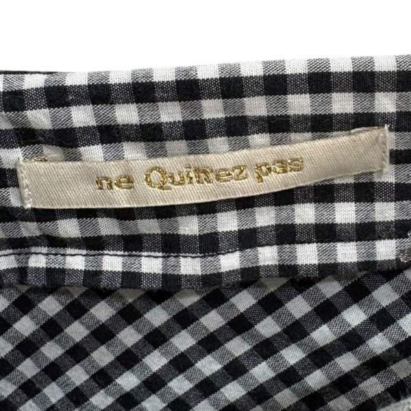 ne quittez pas×Kanako Sato コラボギンガムチェックワンピース Poplin Foil Print Dress 010441BH5KS 古着・中古-8枚目のアイテム画像