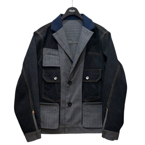 Chalk Stripe Bonding Jacket 　リバーシブルジャケット　24-03346M