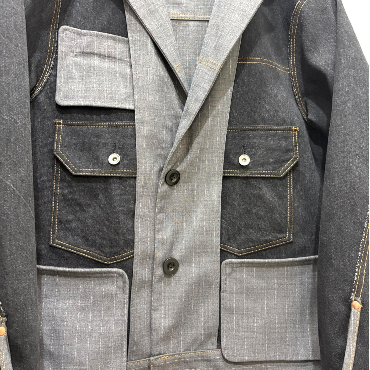 Chalk Stripe Bonding Jacket 　リバーシブルジャケット　24-03346M
