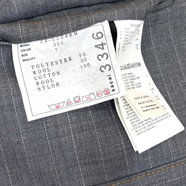 Chalk Stripe Bonding Jacket 　リバーシブルジャケット　24-03346M