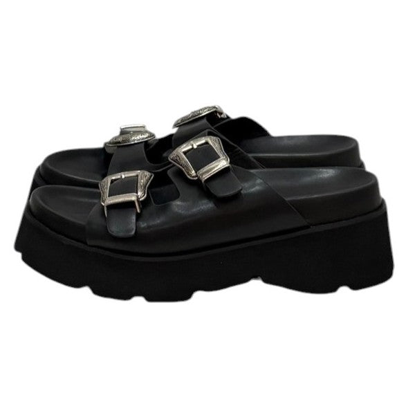 MEDI WESTERN BUCKLE SANDALS0225112610580