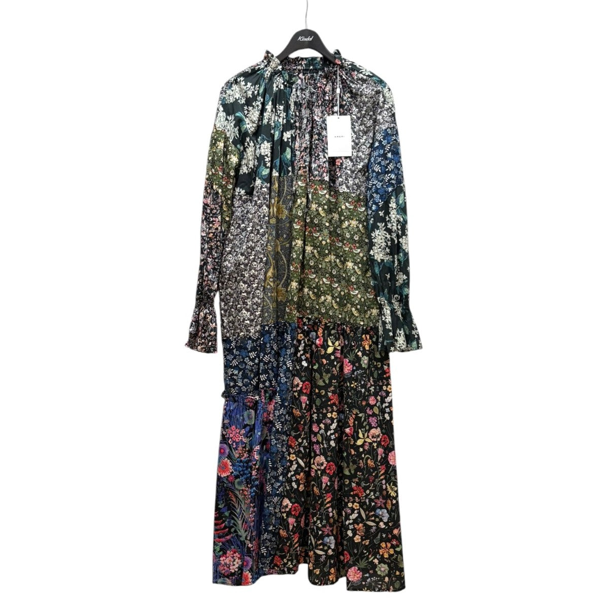 AMERI LIBERTY PATCHWORK PATCHWORK BLK DRESS01410590440 古着・中古-1枚目のアイテム画像