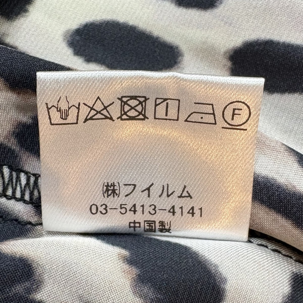 Sov． レオパードサテンブラウス0304251223 古着・中古-6枚目のアイテム画像