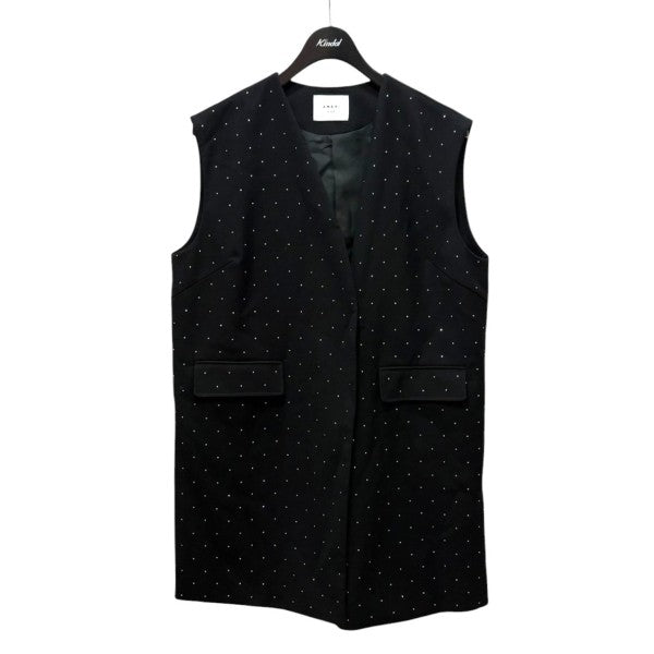AMERI TWINKLE CURVE VEST ロングベスト 02410620550 古着・中古-1枚目のアイテム画像