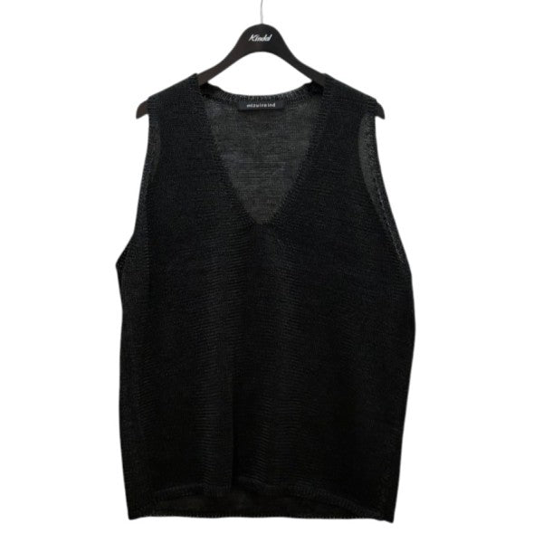 wide V neck vest2-220029