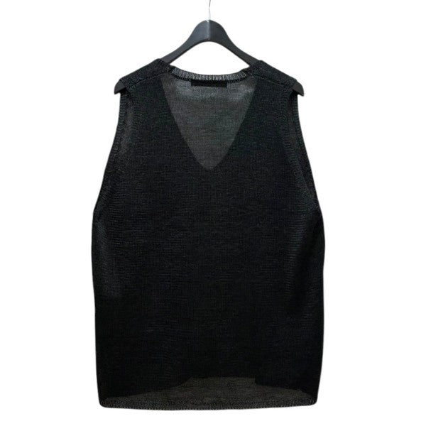 wide V neck vest2-220029