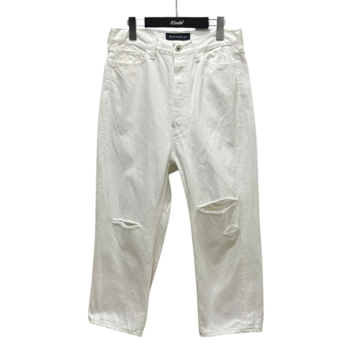 クラッシュ加工サルエルパンツ　CRASHED SAROUEL PT DENIM MB244-3003