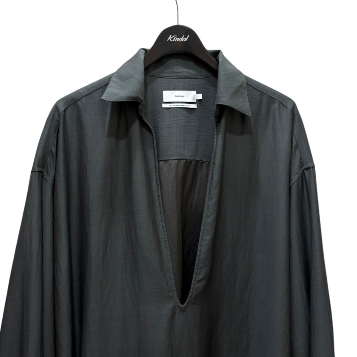 Wool Cupro Skipper Shirt スキッパーシャツ GU241-50075