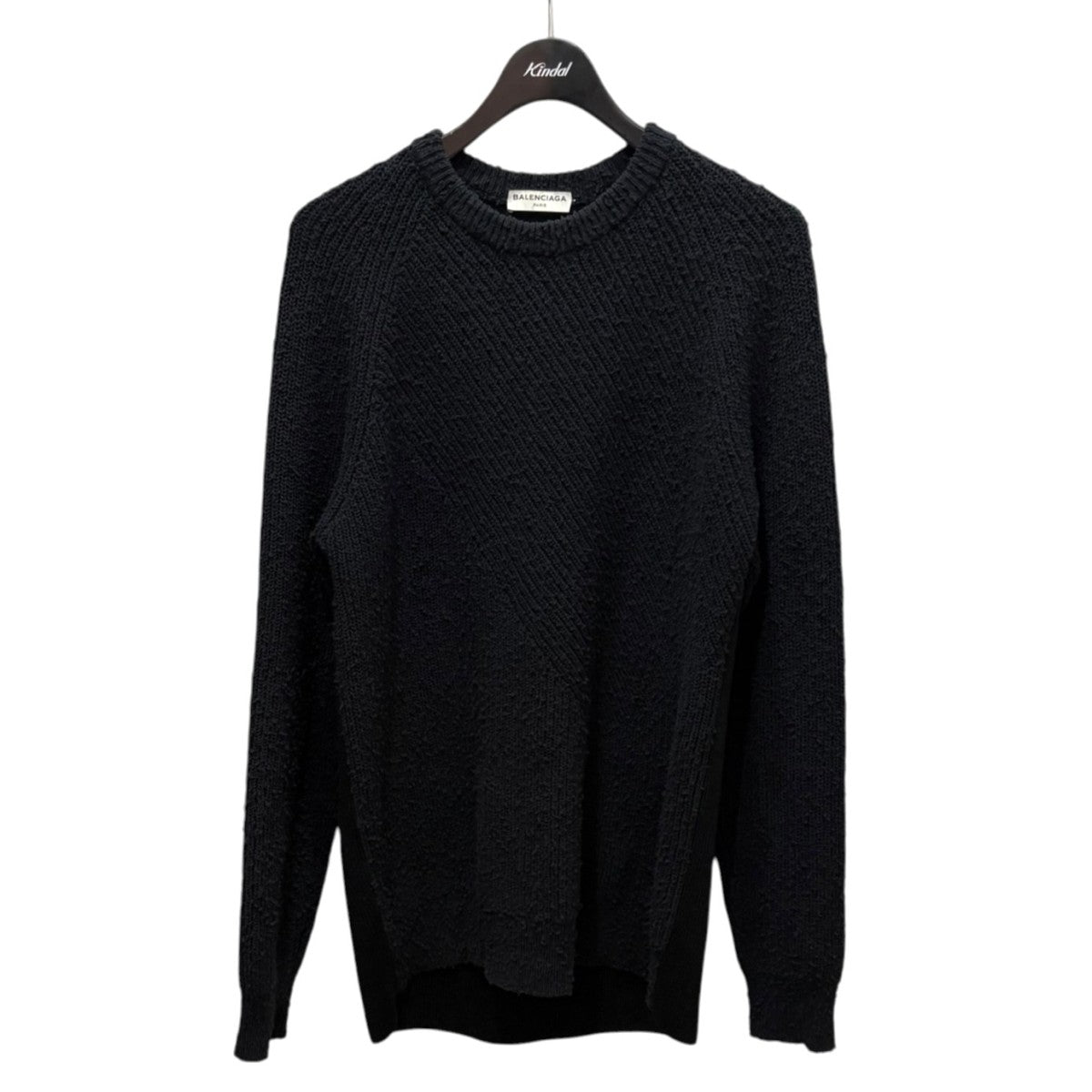 BALENCIAGA ナッピングコットンクルーニット409268 古着・中古-1枚目のアイテム画像