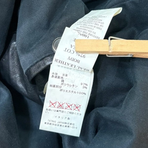 MUSHER レディース ダブルライダースレザージャケット 古着・中古-7枚目のアイテム画像