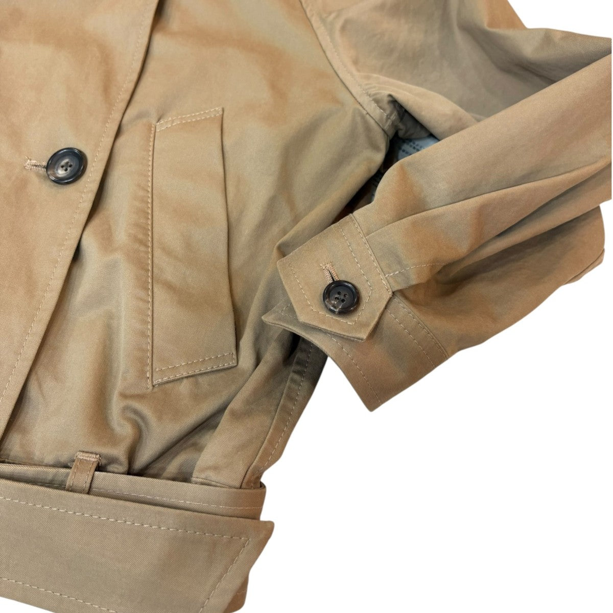 MUSE de Deuxieme Classe FINXGABA SHORT ショートトレンチコート 古着・中古-5枚目のアイテム画像
