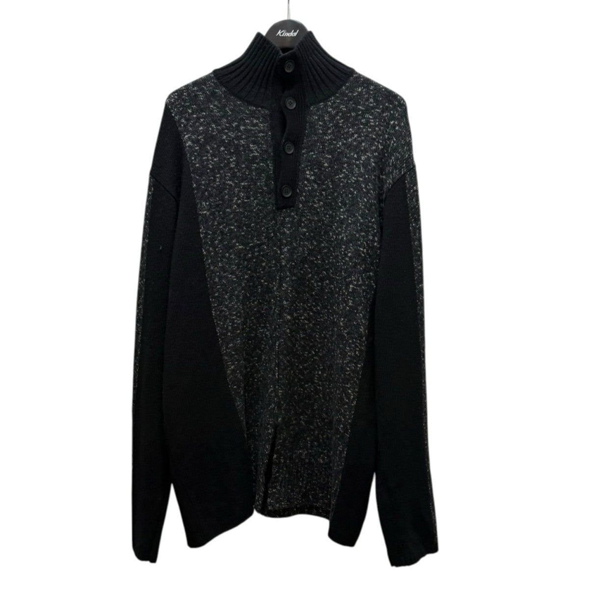 Yohji Yamamoto pour homme ハイネックボタンニットHE-K10-187 古着・中古-1枚目のアイテム画像