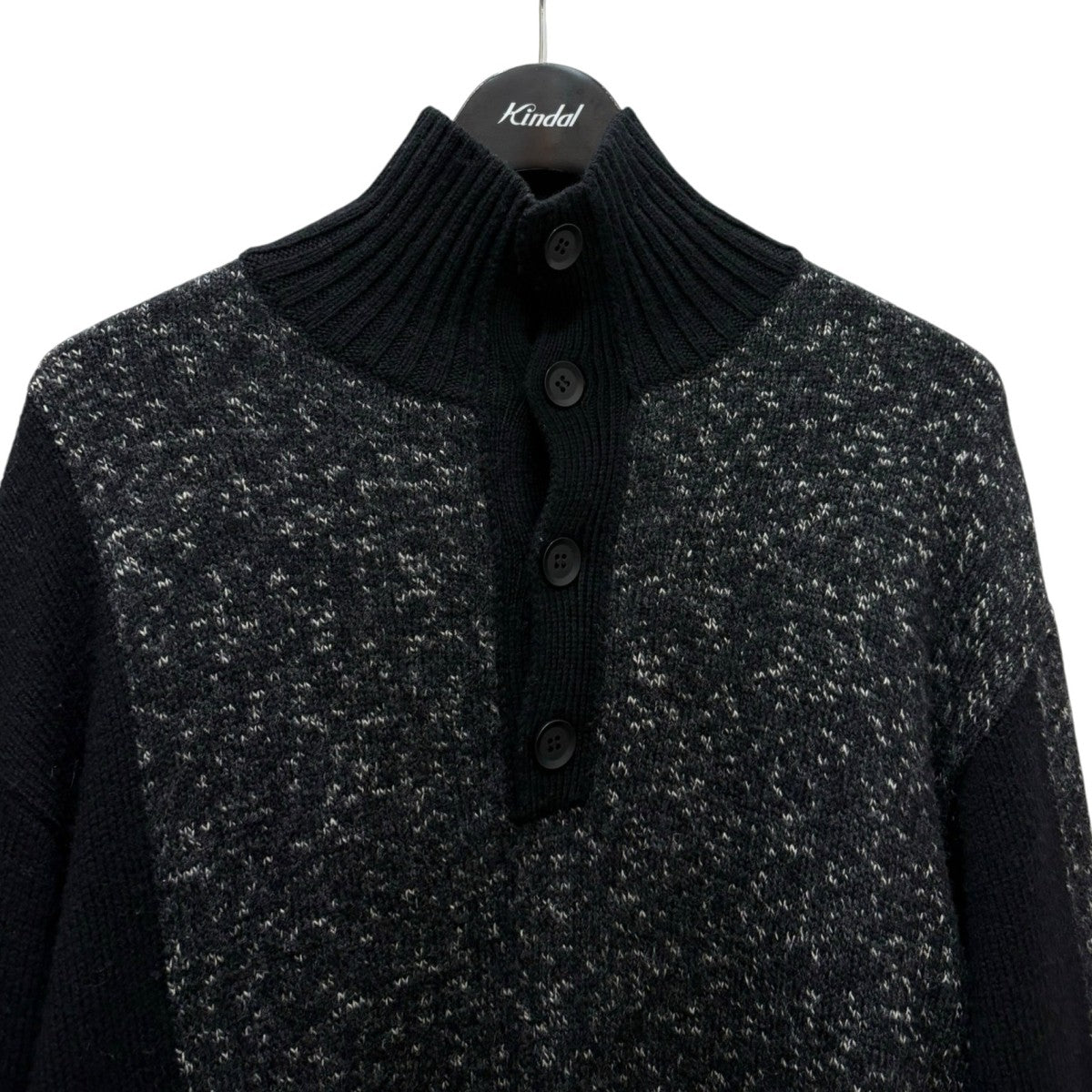 Yohji Yamamoto pour homme ハイネックボタンニットHE-K10-187 古着・中古-3枚目のアイテム画像