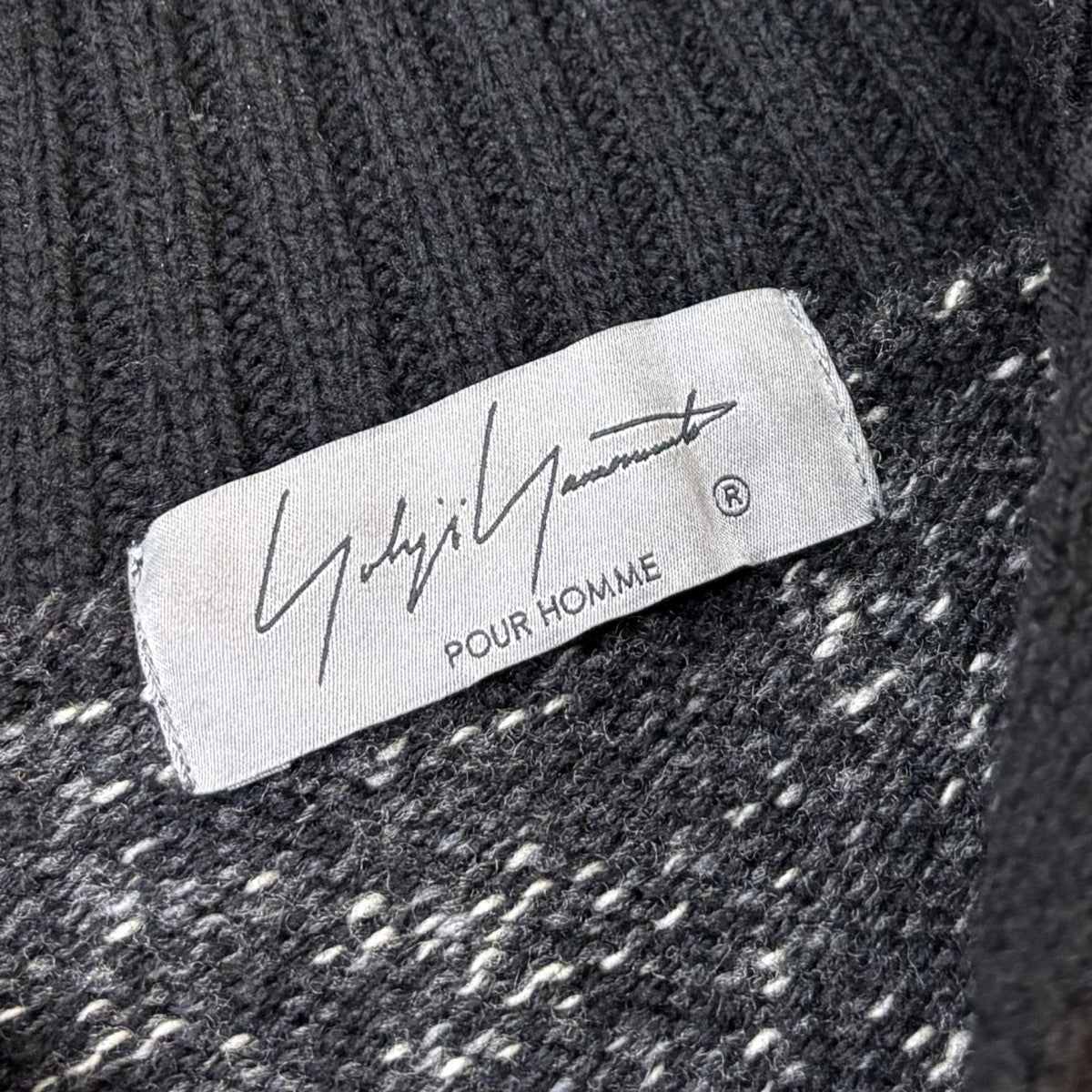 Yohji Yamamoto pour homme ハイネックボタンニットHE-K10-187 古着・中古-7枚目のアイテム画像