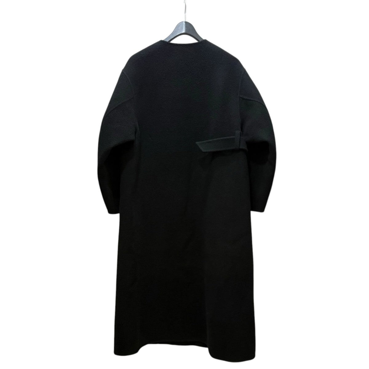 HYKE DOUBLE FACE TRENCH COAT ノーカラーコート 192-17214 029 古着・中古-2枚目のアイテム画像