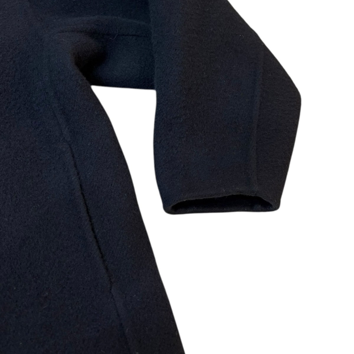 HYKE DOUBLE FACE TRENCH COAT ノーカラーコート 192-17214 029 古着・中古-4枚目のアイテム画像