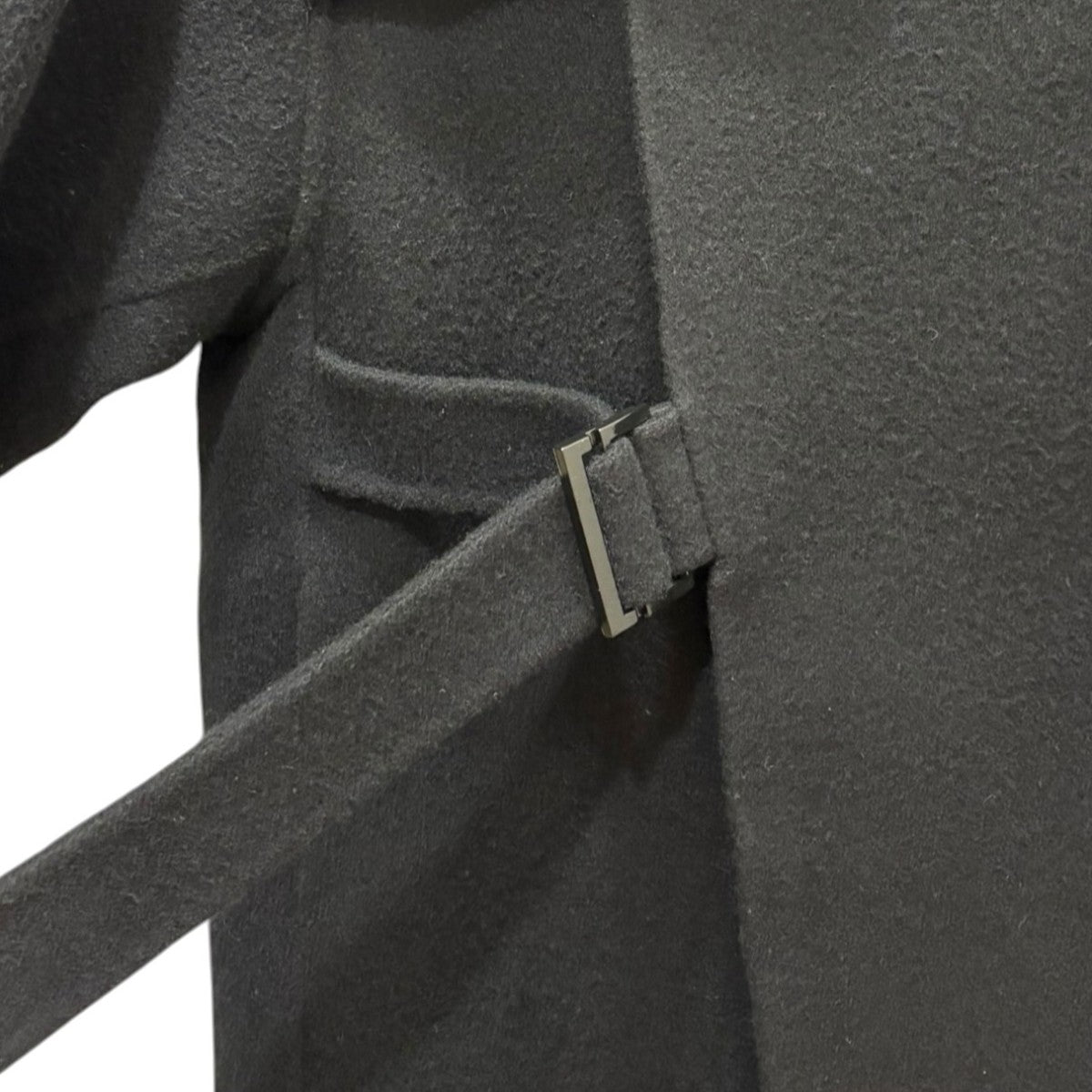 HYKE DOUBLE FACE TRENCH COAT ノーカラーコート 192-17214 029 古着・中古-5枚目のアイテム画像