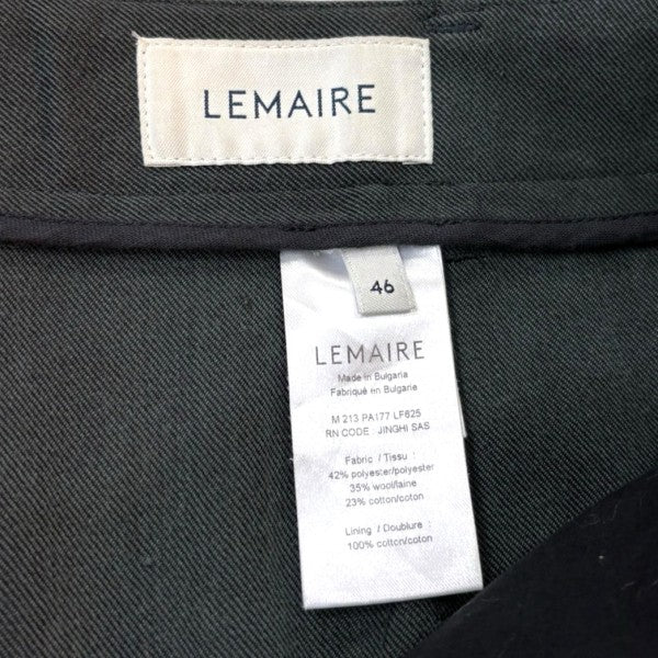 LEMAIRE 2プリーツパンツM213PA177LF625 古着・中古-6枚目のアイテム画像