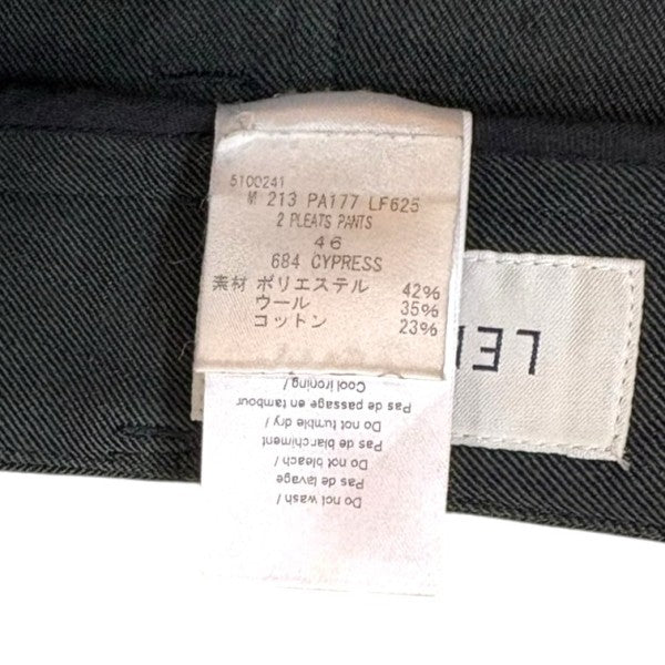 LEMAIRE 2プリーツパンツM213PA177LF625 古着・中古-7枚目のアイテム画像