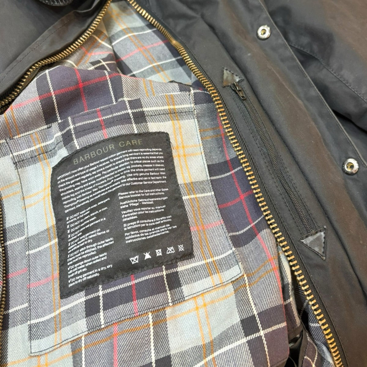 Barbour SL BORDER JACKET 古着・中古-7枚目のアイテム画像