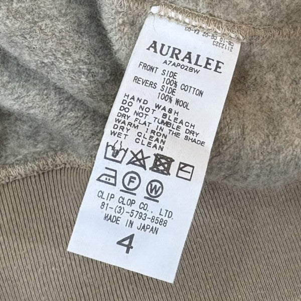 BACK WOOL HALF ZIP P OA7AP02BW