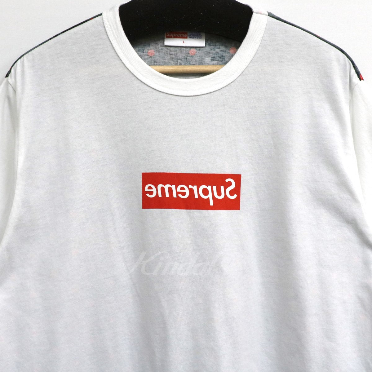 SUPREME×COMME des GARCONS SHIRT 13SS反転BOX Logo Box Logo S／S Tee ホワイト サイズ  L｜【公式】カインドオルオンライン ブランド古着・中古通販【kindal】