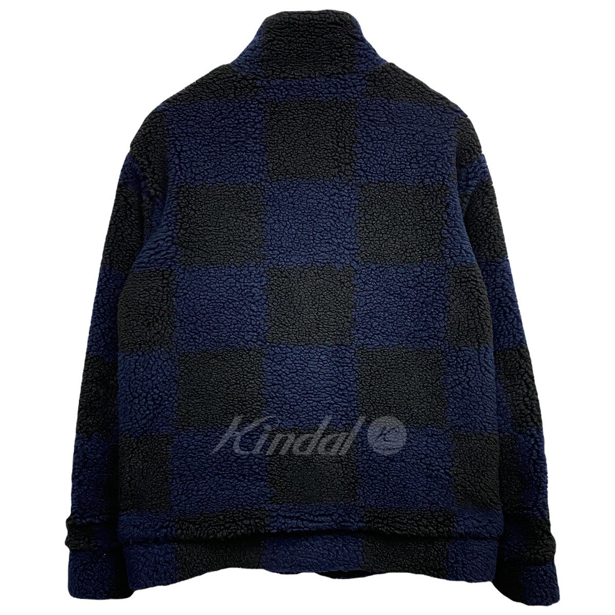 Louis Vuitton(Virgil Abloh) NIGO 21AWジャガードダミエフリースボアブルゾンジャケット 古着・中古-2枚目のアイテム画像