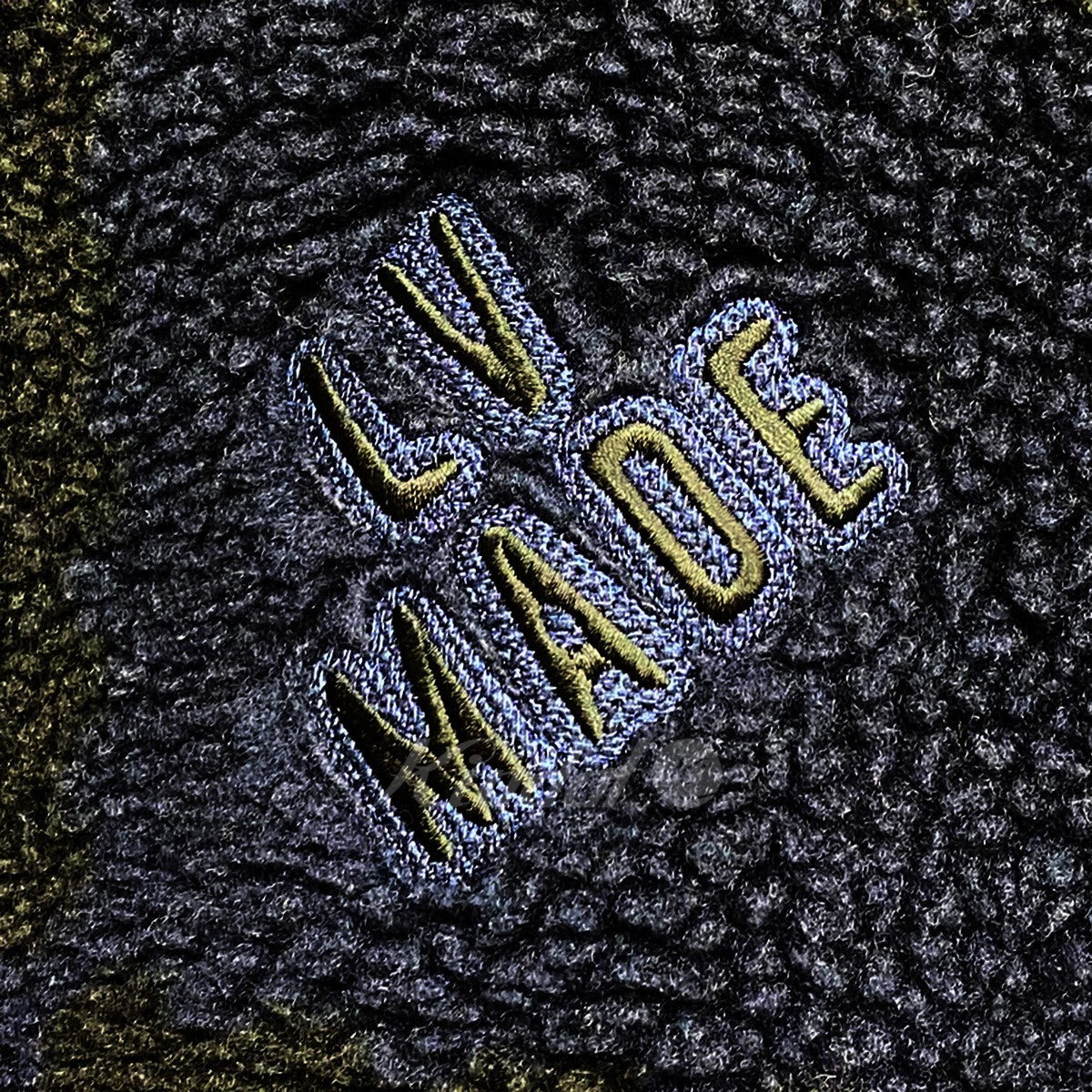 Louis Vuitton(Virgil Abloh) NIGO 21AWジャガードダミエフリースボアブルゾンジャケット 古着・中古-5枚目のアイテム画像