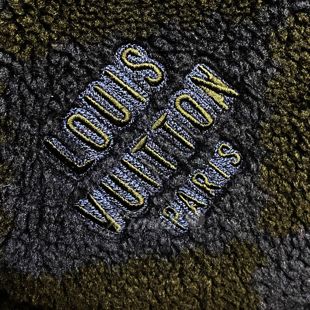 Louis Vuitton(Virgil Abloh) NIGO 21AWジャガードダミエフリースボアブルゾンジャケット 古着・中古-6枚目のアイテム画像