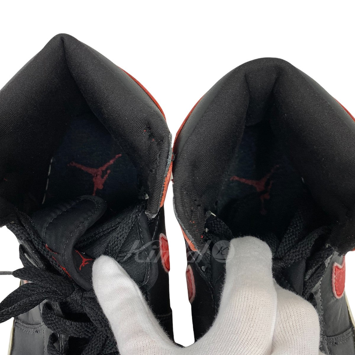 NIKE(ナイキ) 2001年製AIR JORDAN1 RETRO BRED BANNEDジョーダン黒赤  