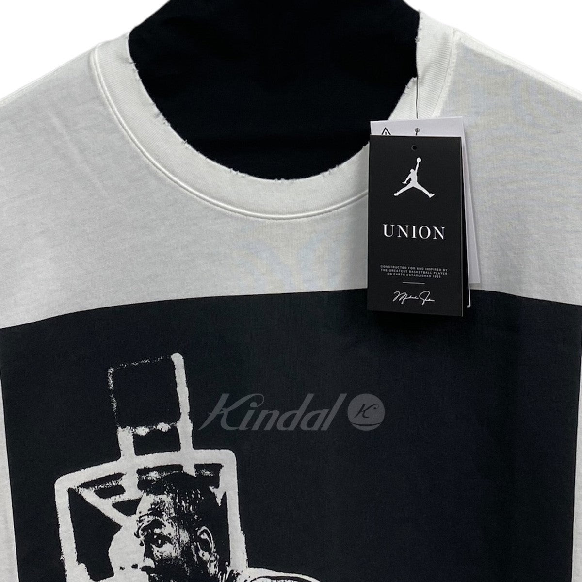 人気SALE安いUNION × NIKE JORDAN ダメージ加工　Tシャツ XL Tシャツ/カットソー(半袖/袖なし)