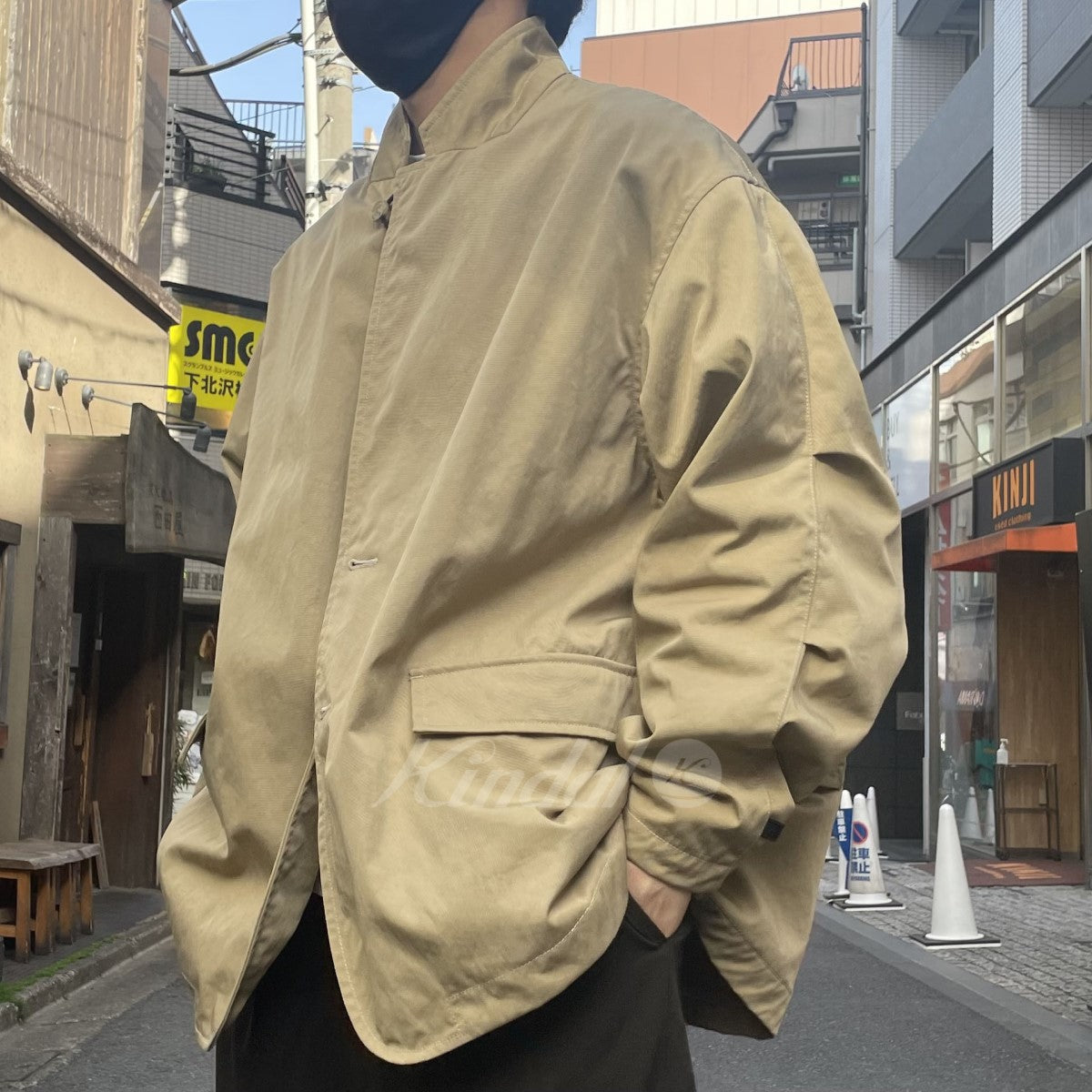 DAIWA PIER39 22SSTech Loose 2B Jacket Twill ナイロンツイルオーバーサイズジャケット 古着・中古-3枚目のアイテム画像