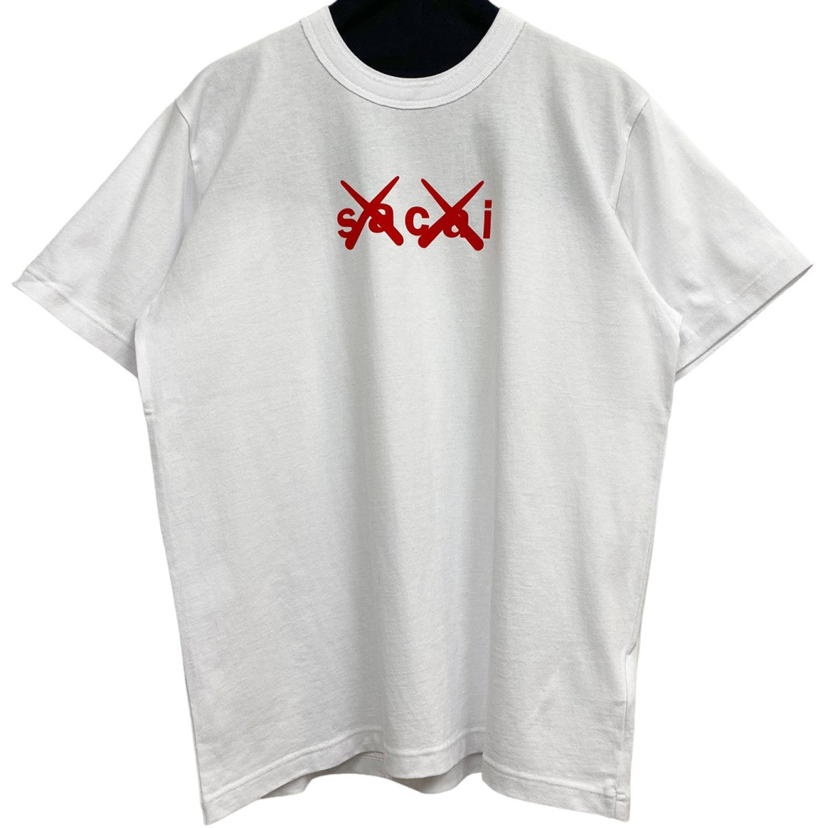 sacai×KAWS 21SS Flock Print T-ShirtロゴTシャツ 古着・中古-1枚目のアイテム画像