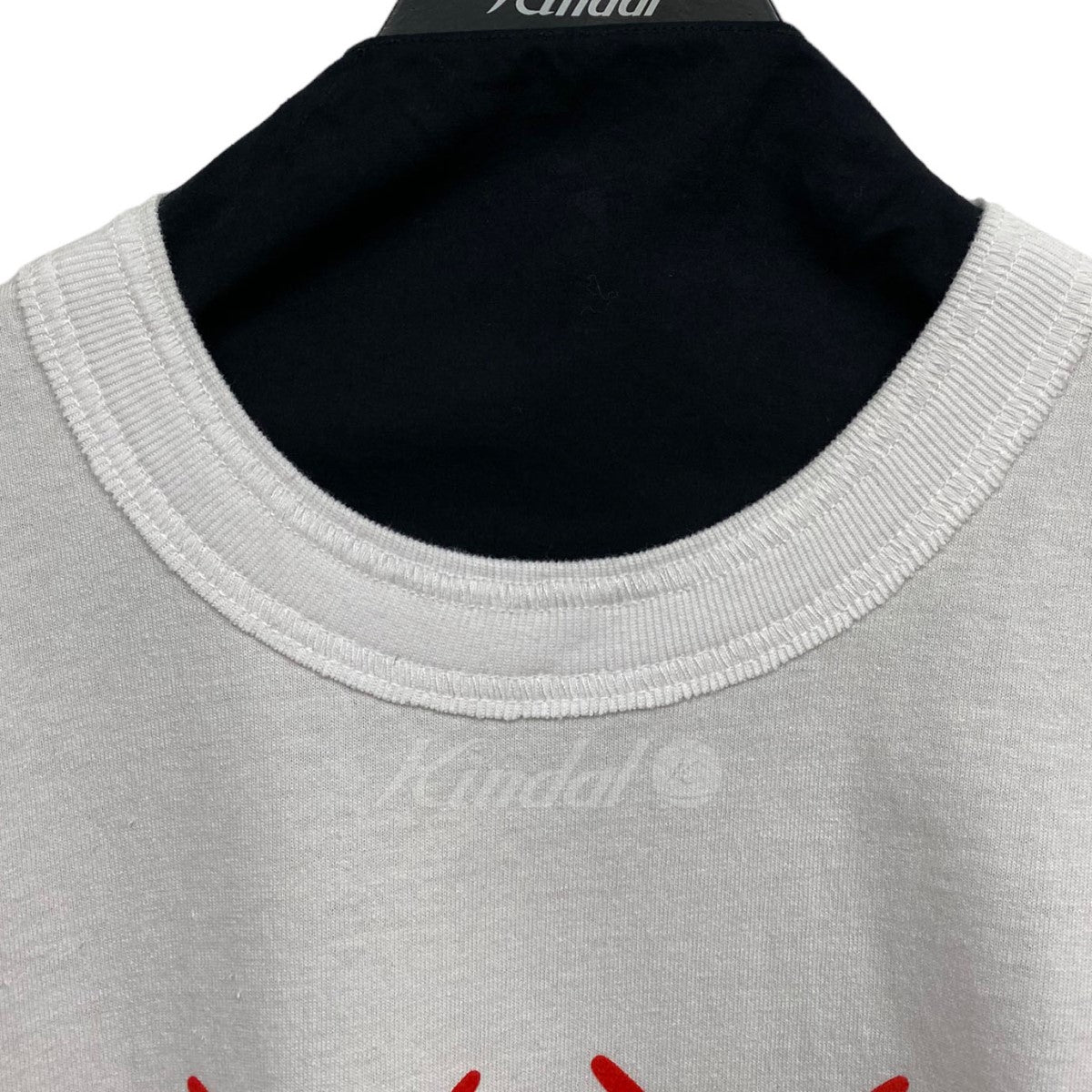 sacai×KAWS 21SS Flock Print T-ShirtロゴTシャツ 古着・中古-3枚目のアイテム画像