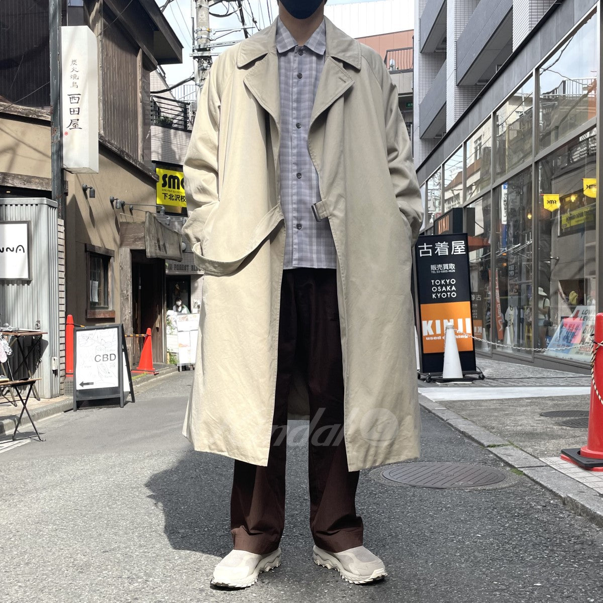 COMOLI(コモリ) 20SS コットンギャバタイロッケンコート ベージュ  