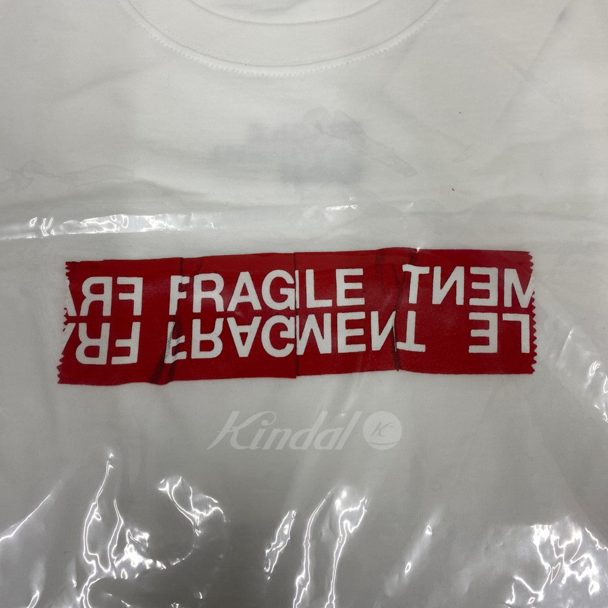 sacai×Fragment Design(Hiroshi Fujiwara) 19SS FRAGILE T-SHIRTロゴTシャツ 古着・中古-5枚目のアイテム画像