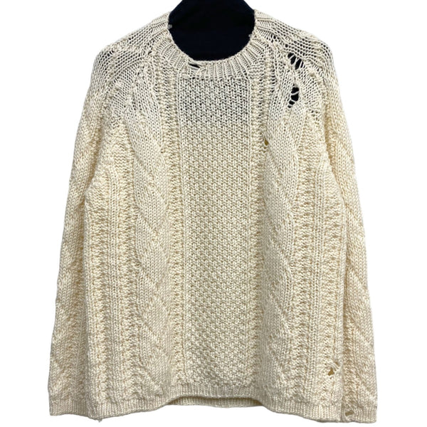 Maison Margiela ローゲージニット デストロイニット21-22AW 楽天市場】【中古】 メゾンマルジェラ ローゲージニット デストロイ
