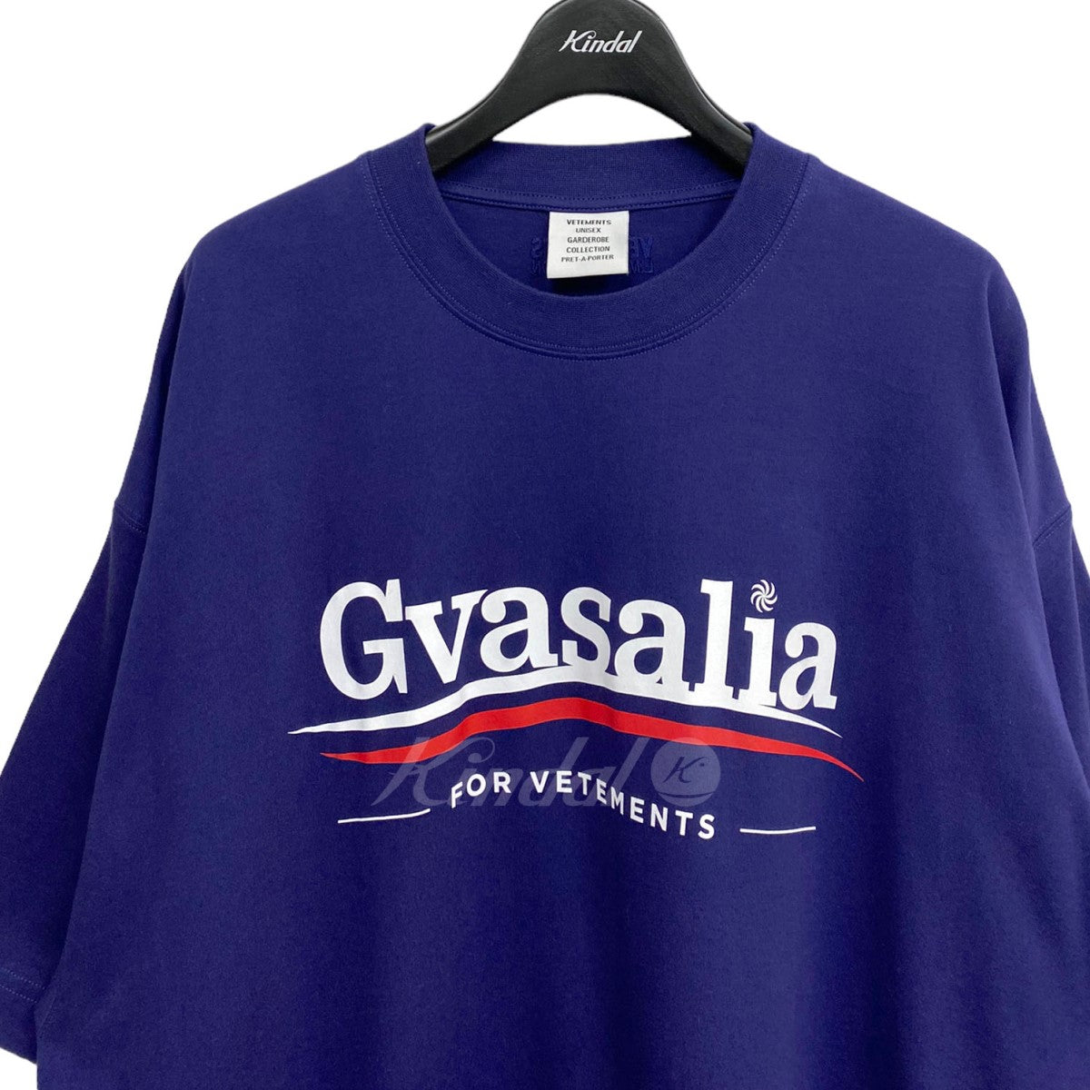 よろしくお願いしますVETEMENTS : Gvasalia 両面プリント オーバーサイズTシャツ