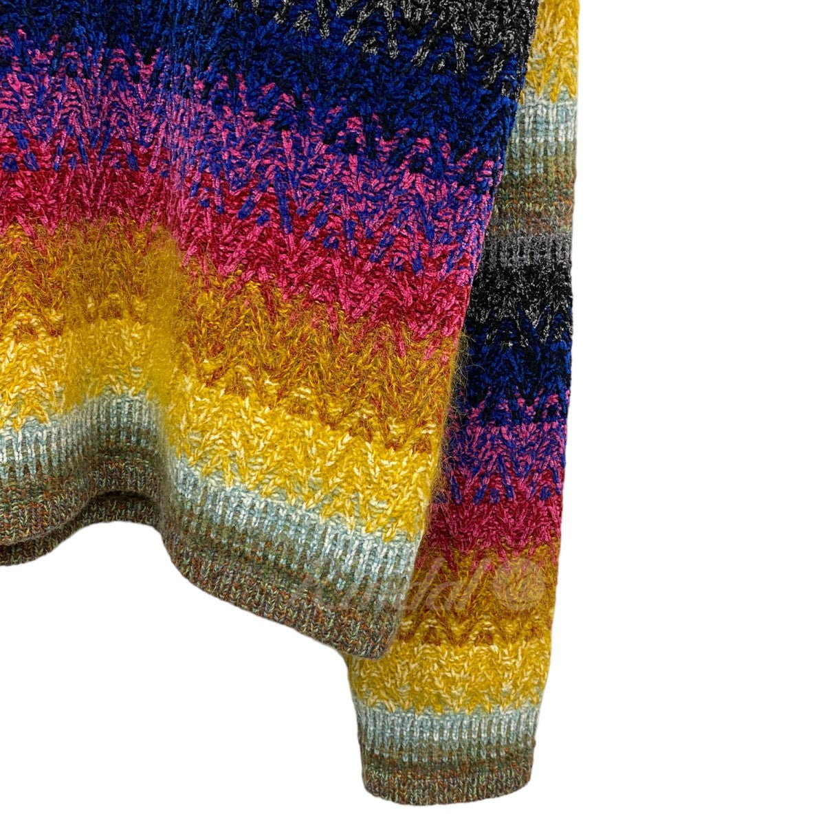 MARNI 22AW Viscose Wool Knit Maltiモヘヤクレイジーパターンオーバーサイズニット 古着・中古-5枚目のアイテム画像
